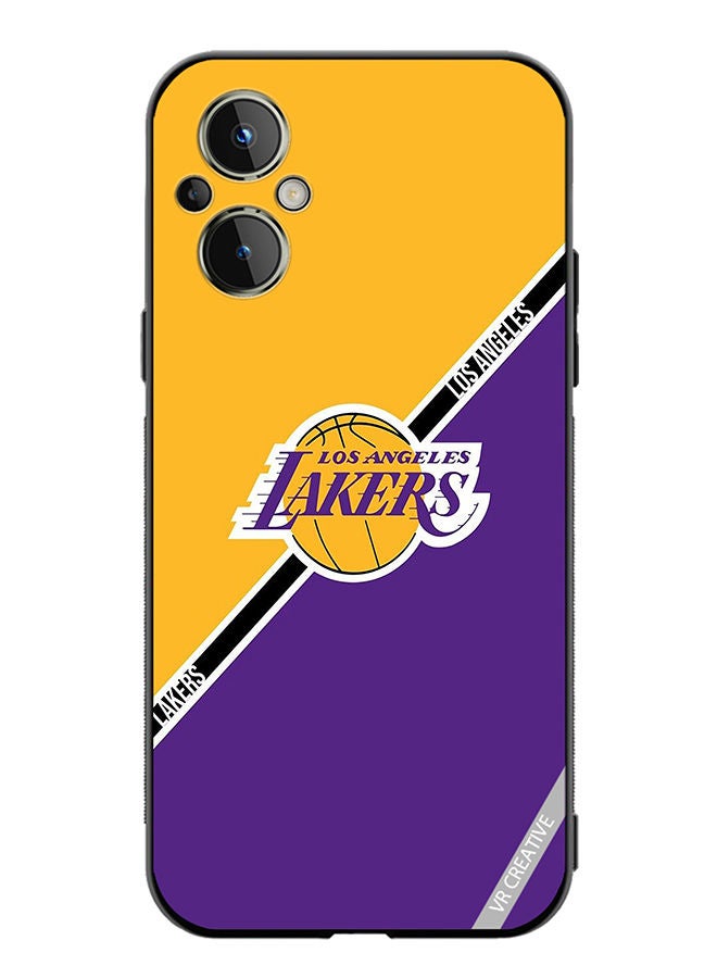 VR CREATIVE Protective Case Cover For OnePlus Nord N20 5G Los Angeles Lakers Design Multicolour - Image 1