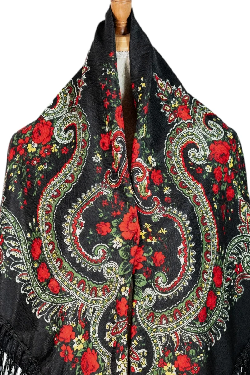 D'Daniela Nelli Women's Eastern European Cotton Tassel Shawl