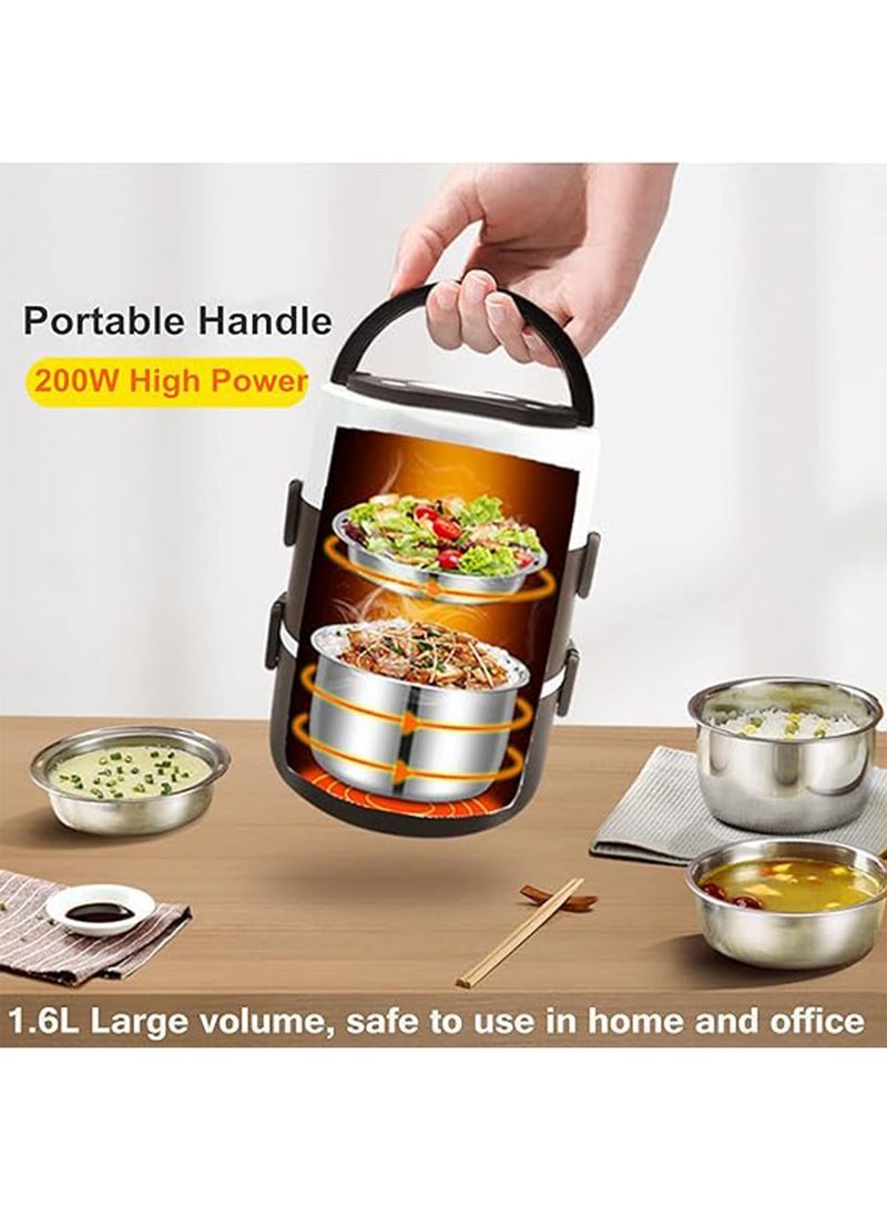 NAFEH Electric Food Container Multifunctional Electric Rice Cooker Food Warmer cooking, steaming and heating Lunch Box Multicolor - Image 3