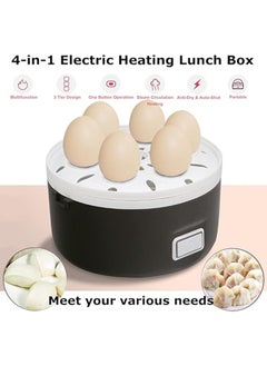 NAFEH Electric Food Container Multifunctional Electric Rice Cooker Food Warmer cooking, steaming and heating Lunch Box Multicolor  - Image 4