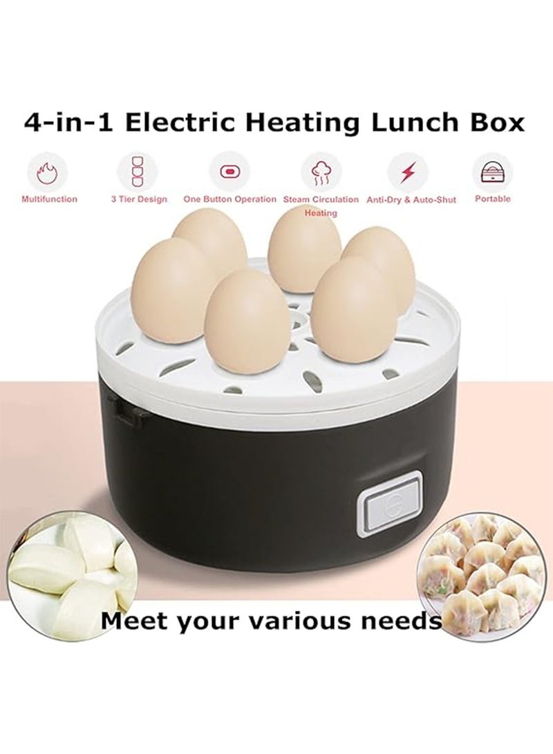 NAFEH Electric Food Container Multifunctional Electric Rice Cooker Food Warmer cooking, steaming and heating Lunch Box Multicolor - Image 4