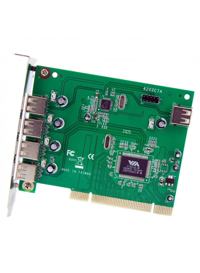 StarTech.com 7 Port PCI USB Card Adapter - PCI to USB 2.0 Controller Adapter Card - Full Profile Expansion Card (PCIUSB7) - pzsku/Z3C22CA45AC43C571BE79Z/45/_/1732280644/07877cbb-54e0-4f99-9f41-d19700e916b1