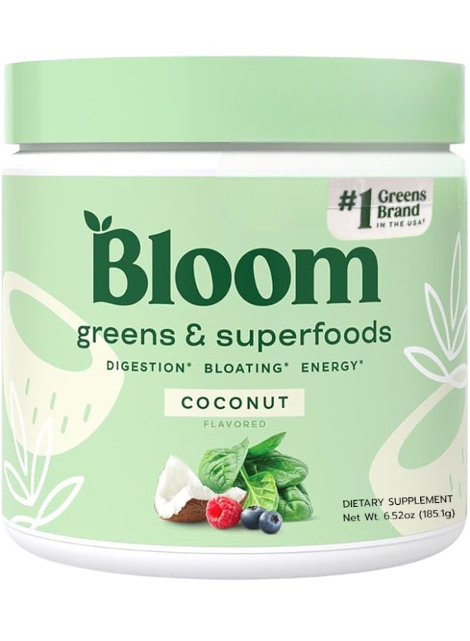 Bloom Nutrition Superfood Greens Powder, Digestive Enzymes with Probiotics and Prebiotics 30 SVG - Image 1