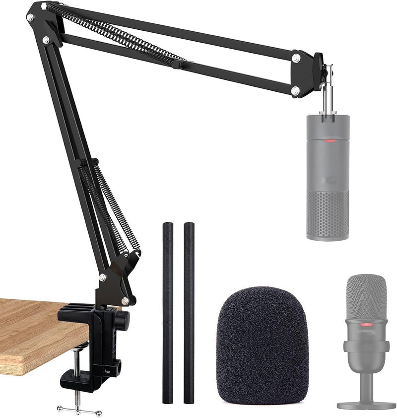SUNMON SoloCast 2 Mic Arm with Pop Filter Windscreen - Gaming Microphone Stand Compatible with SoloCast 2, Mic Stand with Foam Cover - Image 1