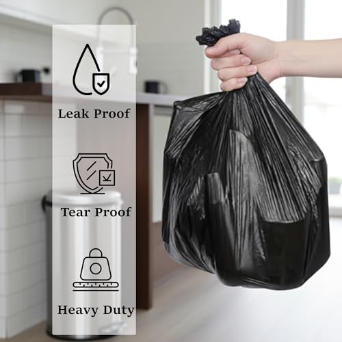 Essoti Black Garbage Bags | X-Large | 30 X 37 Inches | 150 pcs | 15 pcs x Pack of 10, Black - Image 2