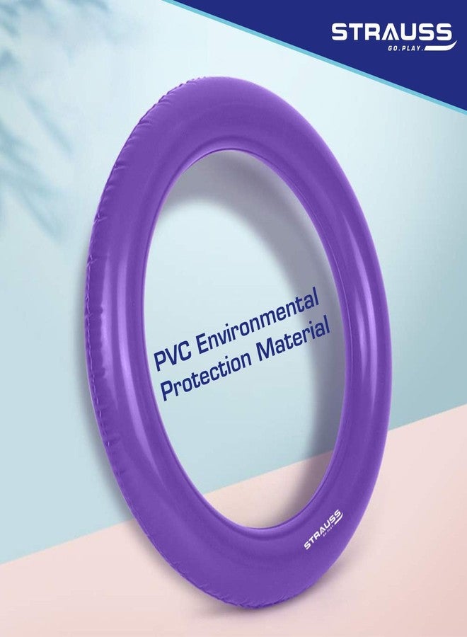 Strauss Gym Ball Base Ring | Round Anti Slip,Thickened & Stable Base| Yoga Ball Fitness Balance Base | Suitable for Home,Gym & Office,(Purple) - Image 3