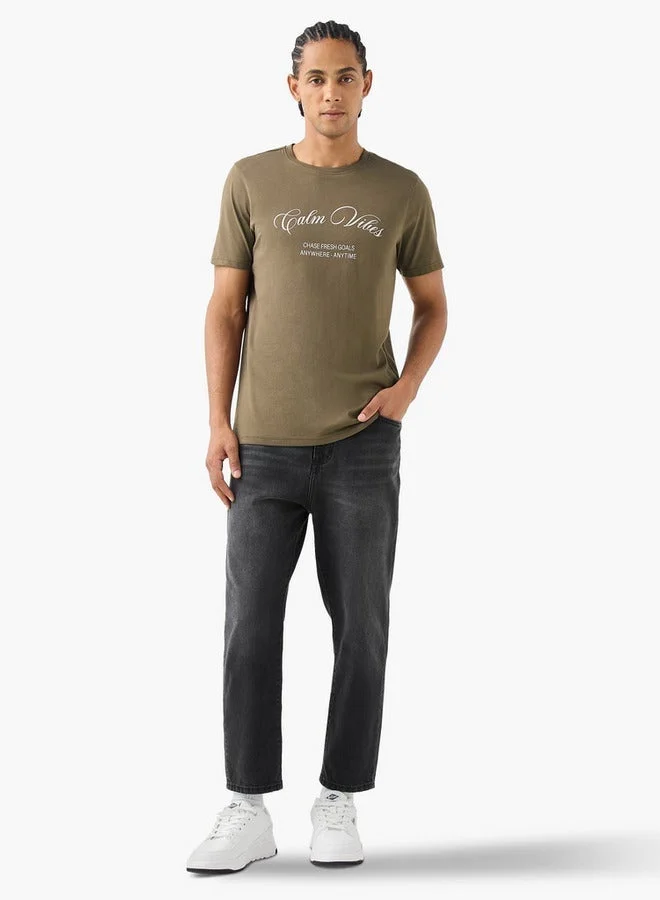 سبلاش فيڤ تيشيرت بطبعة شعار