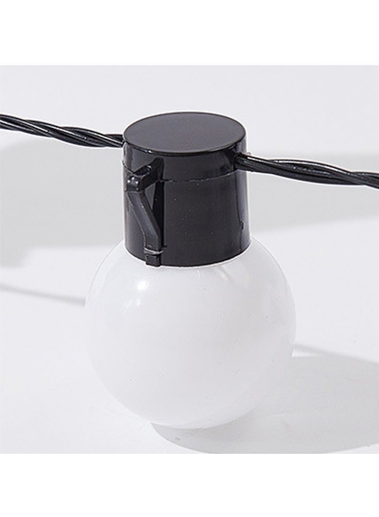 كيلا عقود لمبات عقد لمبات للرحلات سلسلة إضاءة شمسية فاخرة بطول 10 أمتار، مزودة بـ 40 مصباح LED، لإضفاء لمسة ساحرة على المنزل والحديقة والحفلات والمناسبات زينة رمضان، اضاءة خارجية بلون أبيض دافئ وتصميم مقاوم للعوامل الجوية. - Image 5