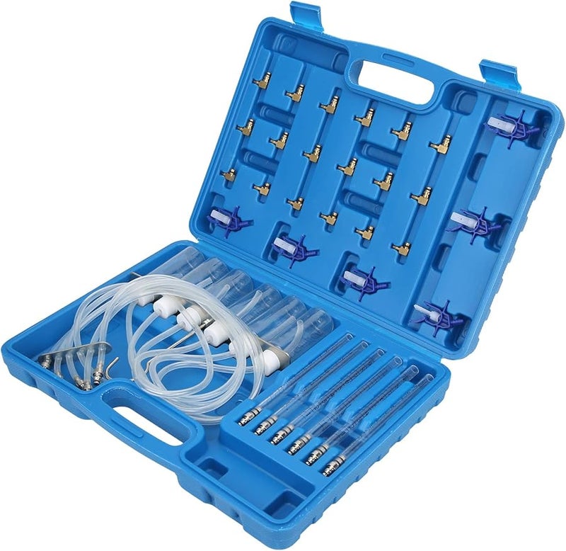6 Cylinder Common Rail Injector Leak Off Test Kit with Multiple Adapters Professional Diagnostic Tool - Image 3