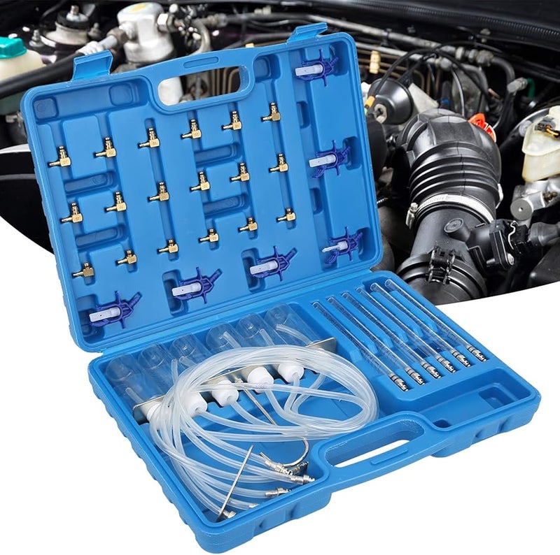 6 Cylinder Common Rail Injector Leak Off Test Kit with Multiple Adapters Professional Diagnostic Tool - Image 5