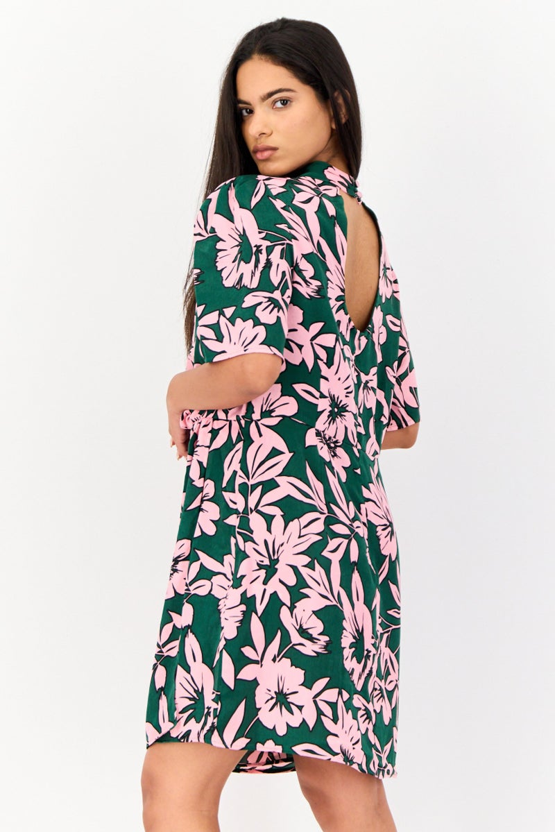 Another Sunday Women Floral Print Mini Dress, Multicolor - Image 2