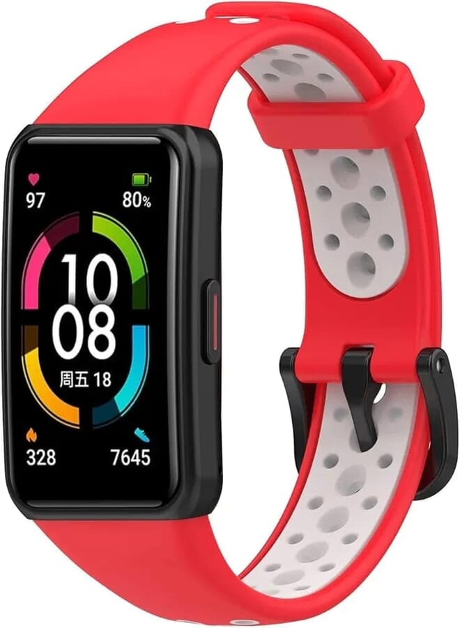Next store Sport Silicone Band Compatible with Huawei Band 6, Soft and Durable Silicone Replacement Band, Stylish and Adjustable Design.