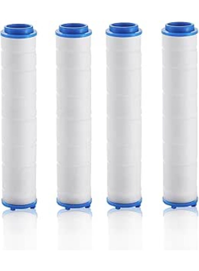 4 فلاتر بديلة من قطن PP – لرأس دش مزدوج عالي الضغط، طول 10.3 سم - Image 1