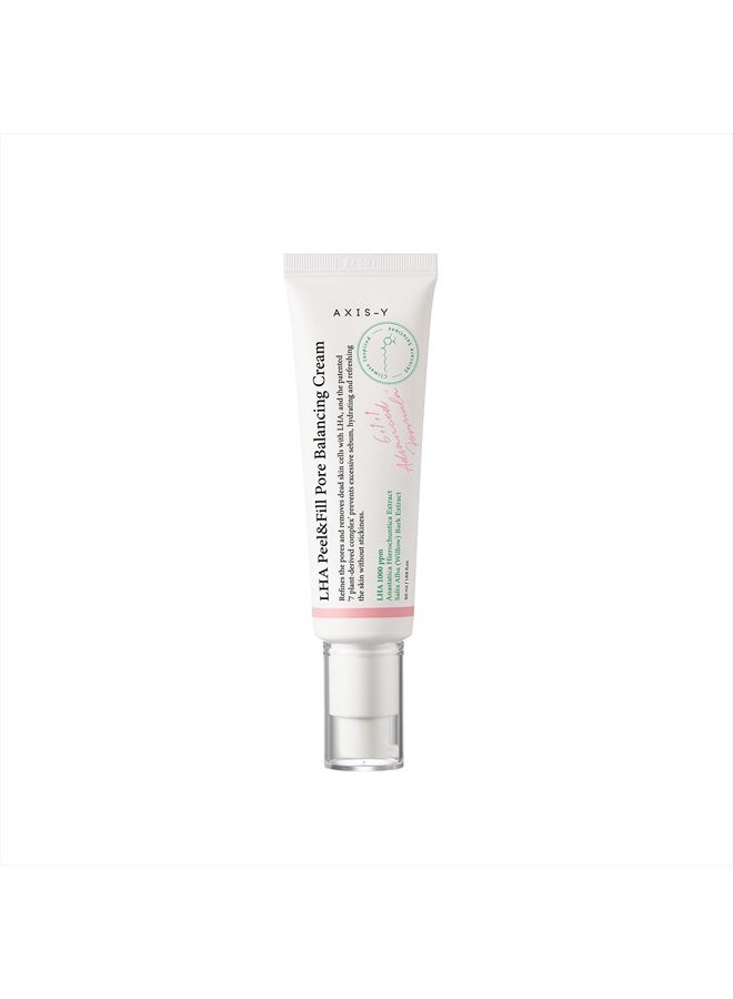AXIS-Y LHA Peel & Fill Pore Balancing Cream | 50 ml / 1.69 fl. Oz. | Pore Minimizing | Pore Care | Pore Cream | Pore Tightening | Kbeauty - Image 1