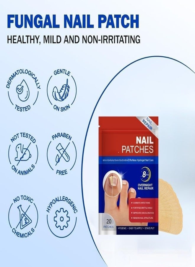 CLOTIX Advanced Fungal Nail Patch Treatment (20 Patches) - Powerful Antifungal Solution for Toenails & Fingernails | Targets Nail Fungus at the Root | Easy-to-Use Patch - Image 2