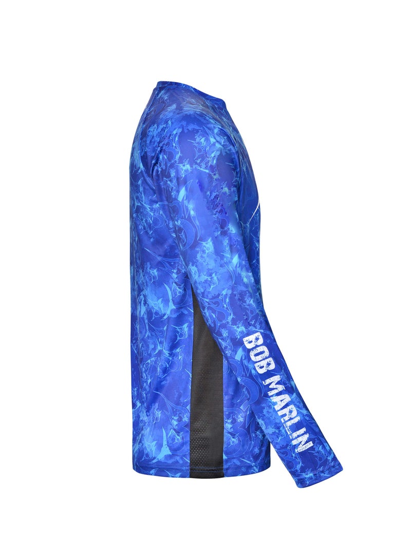 Bob Marlin Performance Shirt Grander Blue-Large - Image 3