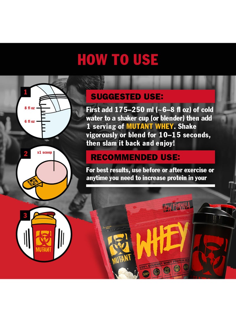 Mutant Whey 100% Gourmet Whey Protein Mix - Vanilla Ice Cream 908 g - 2lb - Image 5