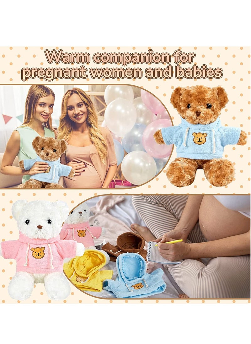 Excefore Teddy Bear Clothes, Doll Hoodie Tee Fit 14-18 Inches Stuffed Bear Dolls, Teddy Bear Tee Shirt, Sublimation Stuffed Animal Clothes, Make Your Own Stuffed Animals Plush Doll Clothes 5 PCS  - Image 3