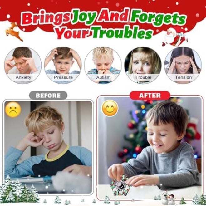 Gokeey Transformable Fidget Spinners - 4pcs for Kids & Adults, Stress Relief Toys - Image 5
