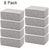 HATOKU 8 Pack Grill Griddle Cleaning Brick Block Pumice Stones for Removing BBQ Grills, Racks, Flat Top Cookers, Pool - Image 1