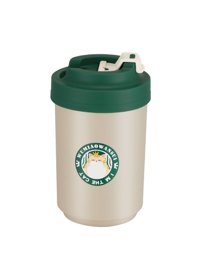 كوب سفر معزول بسعة 480 مل - فولاذ مقاوم للصدأ 304، كوب قهوة وشاي للسيارة مقاوم للتسرب، للأطعمة والمشروبات الساخنة والباردة ومحمول للأنشطة الخارجية - Image 1