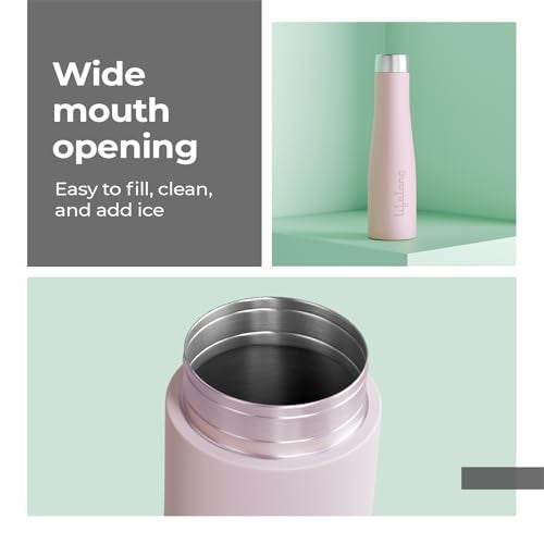 Lifelong Stainless Steel Water Bottle 900ml | Durable, Leak-Proof, Easy Grip, Rust Free, Easy-to-Clean, Odour-Free Bottle with Secure Cap for School, Travel, Gym & Work (LLBT03BP, Blush Pink) - Image 5