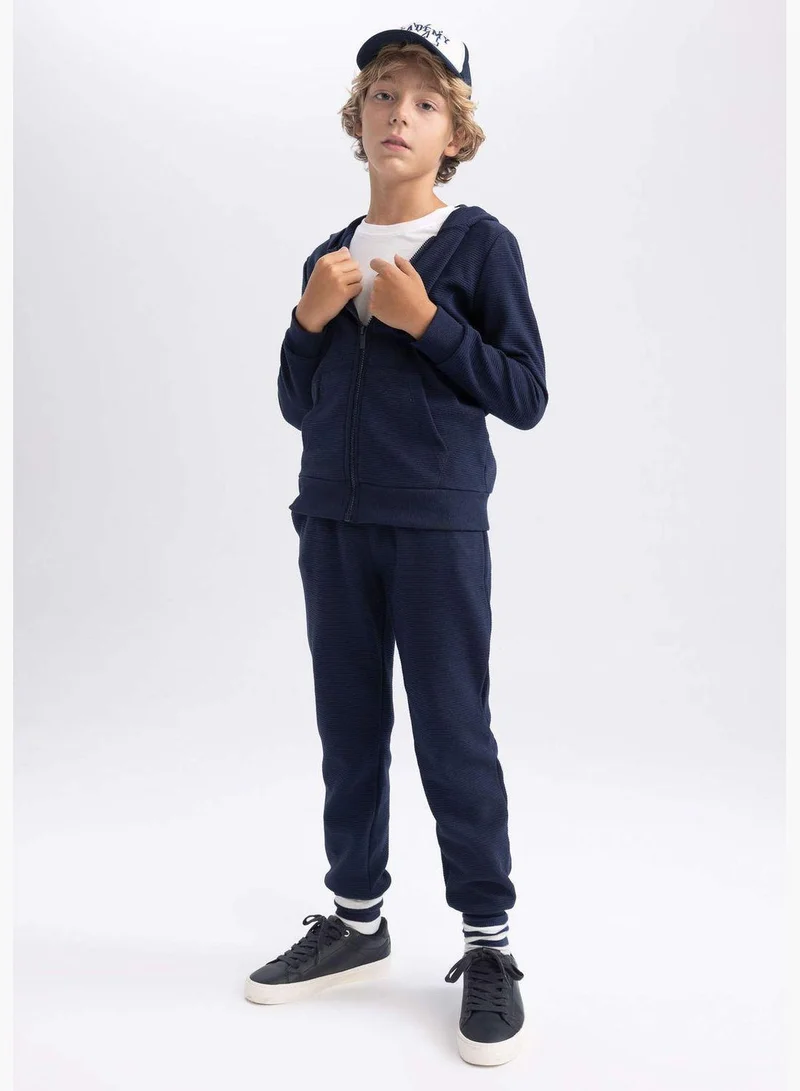 ديفاكتو Slim Fit Knitted Trousers