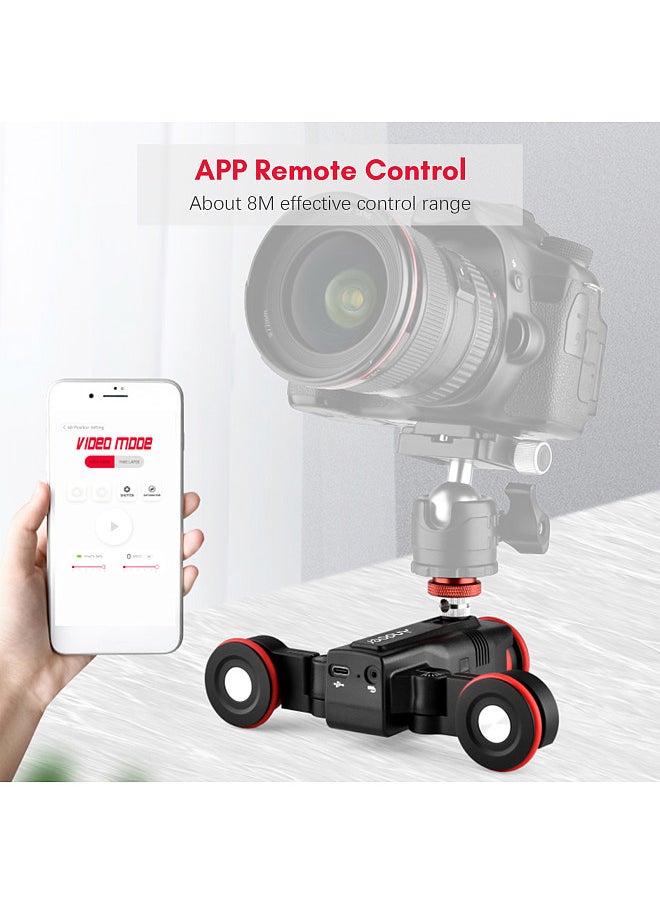 ANDOER - L5i Pro Camera Video Dolly Slider Kit with 3-wheel Auto Dolly Car APP Control Stepless Adjustable Speed + 60cm/23.6in Track Rail Camera Slider for DSLR Camera Camcorder - Image 1