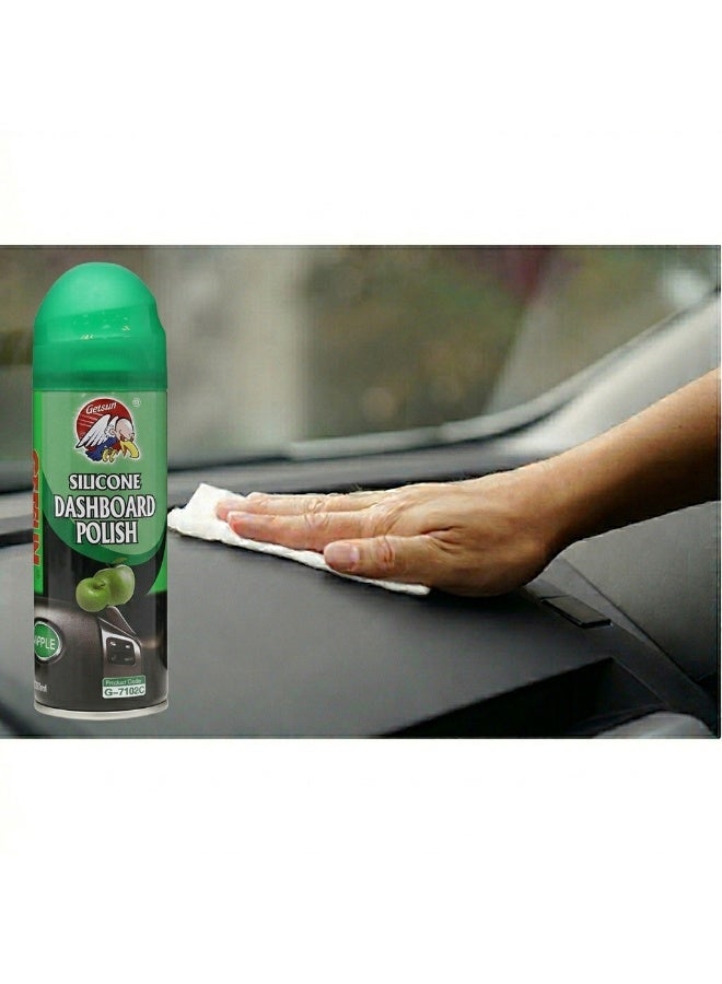 جيتسون بخاخ تلميع لوحة القيادة من السيليكون برائحة التفاح 200 مل - لمعان داخلي وحماية للبلاستيك - Image 2