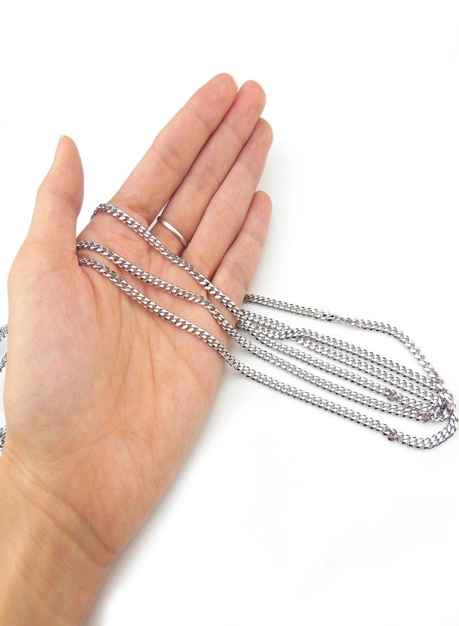 Coiris سلاسل مسطحة من الفولاذ المقاوم للصدأ بطول 16.5 قدم مع زوايا مناسبة لصنع المجوهرات والأعمال اليدوية (SC-1008-B) - Image 4