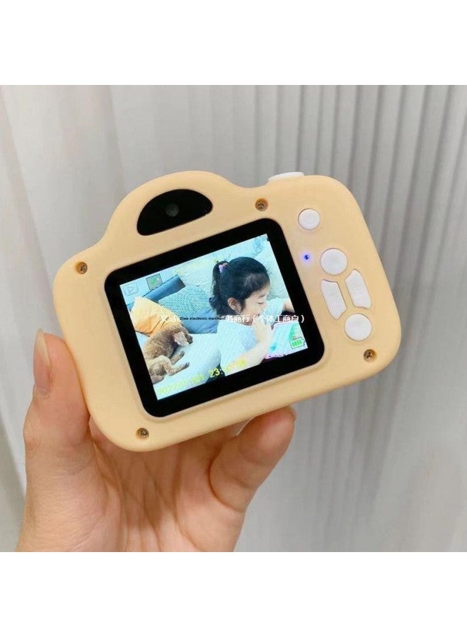 High-definition Dual-camera Digital Camera Can Take Photos And Pass Mobile Phone Student Party Gift Recording Camera-Body Color:Hd Dual Camera Khaki Yellow —64g Memory Card Can Store About 4,000 Photos - Image 4