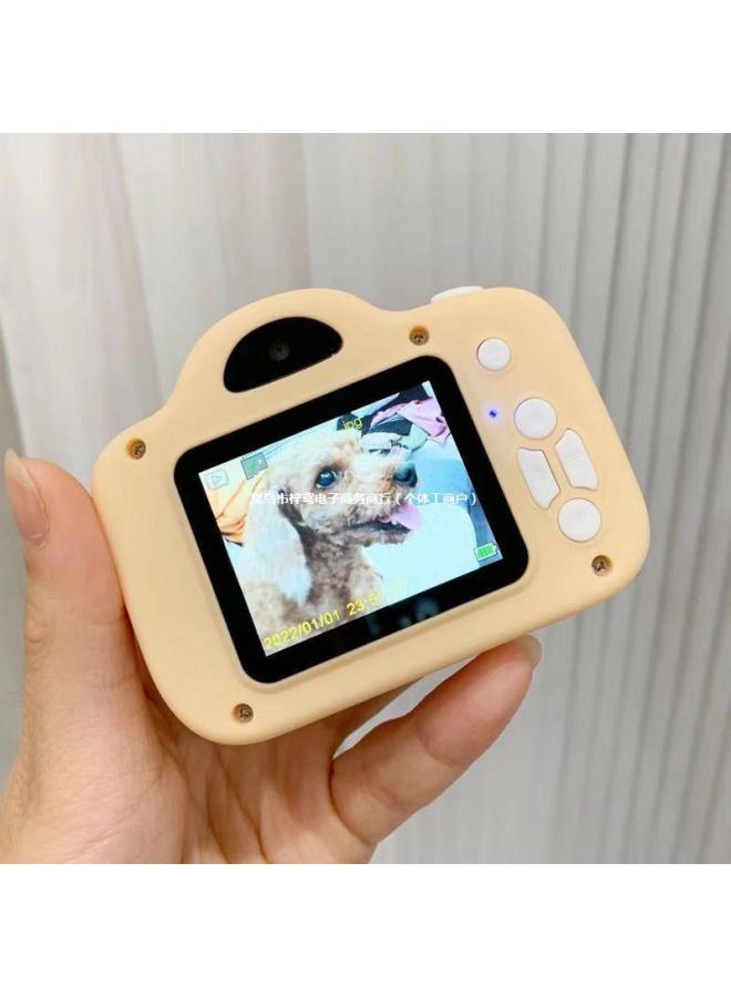 High-definition Dual-camera Digital Camera Can Take Photos And Pass Mobile Phone Student Party Gift Recording Camera-Body Color:Hd Dual Camera Khaki Yellow —64g Memory Card Can Store About 4,000 Photos - Image 5