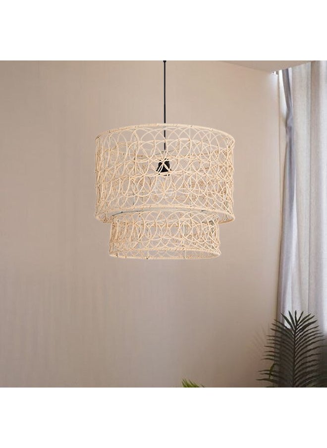 tbshomelamp Bamboo Celling Lighting Beige 45X30X1Cm  - Image 1