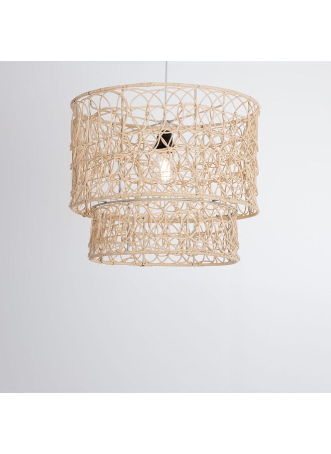 tbshomelamp Bamboo Celling Lighting Beige 45X30X1Cm  - Image 2