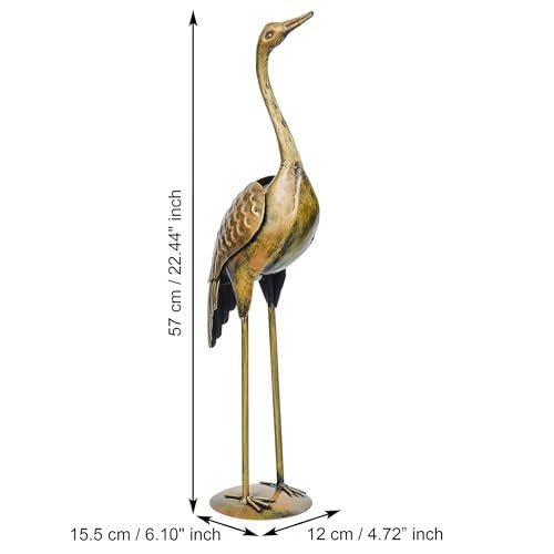 Webelkart Premium Big Love Birds for Home Decor,Sawan Duck Pair Showpiece for Living Room,Duck Decorative Figurine for Table Decor (23" Inches) Set of 2 - Image 3