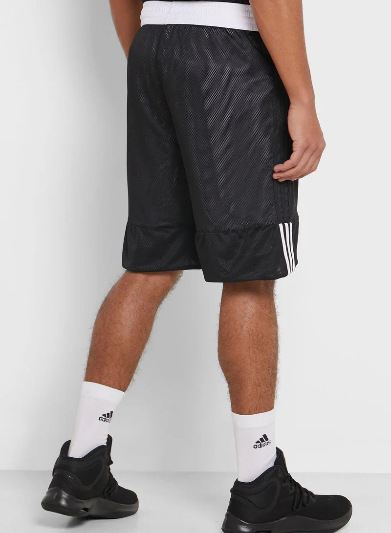 adidas شورت رجالي أسود قصير من