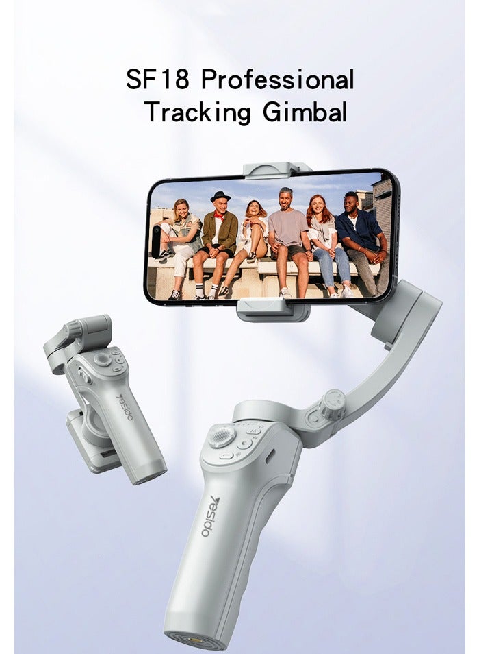 Yesido SF18 Phone Gimbal Stabilizer 360 Ai Auto Face Tracking Handheld Selfie Stick Tripod - Image 2