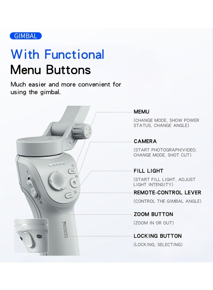 Yesido SF18 Phone Gimbal Stabilizer 360 Ai Auto Face Tracking Handheld Selfie Stick Tripod - Image 5