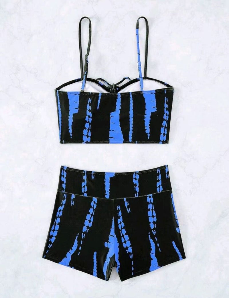 CME New European and American Style Women's Solid Color Bandeau Swimsuit with Padded Bra for Vacation and Hot Spring - Image 1