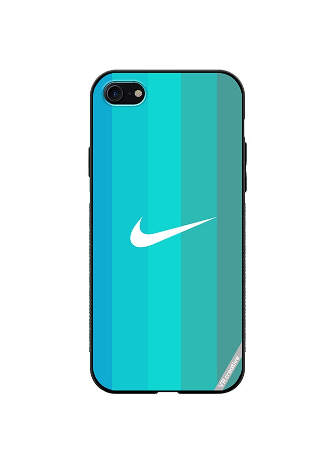 VR CREATIVE Protective Case Cover For Apple iPhone 7/8/SE 2020 Nike Logo Turquois Design Multicolour - Image 1