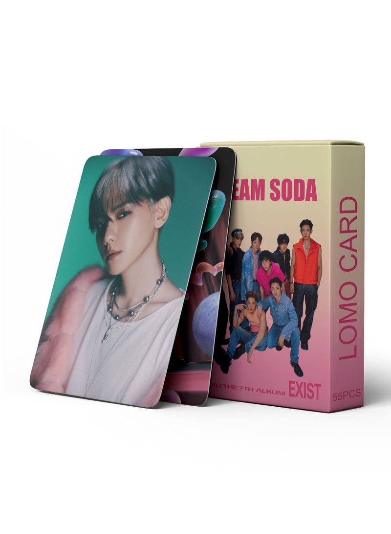 EHOME 55Pcs EXO New Album EXIST Photo Card Latest Single Cream Soda Lomo Card - Image 1