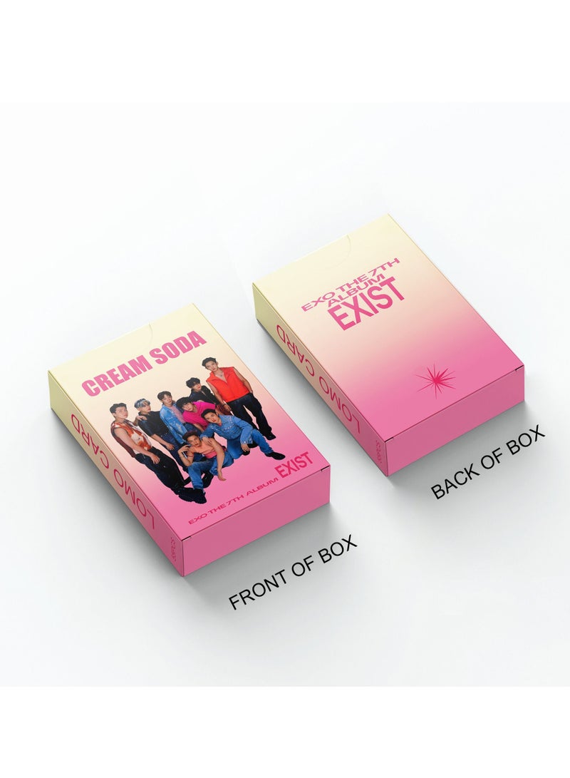 EHOME 55Pcs EXO New Album EXIST Photo Card Latest Single Cream Soda Lomo Card - Image 2