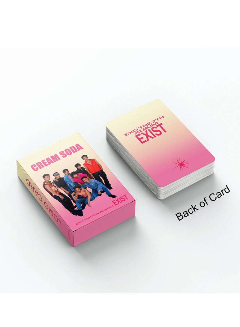 EHOME 55Pcs EXO New Album EXIST Photo Card Latest Single Cream Soda Lomo Card - Image 4