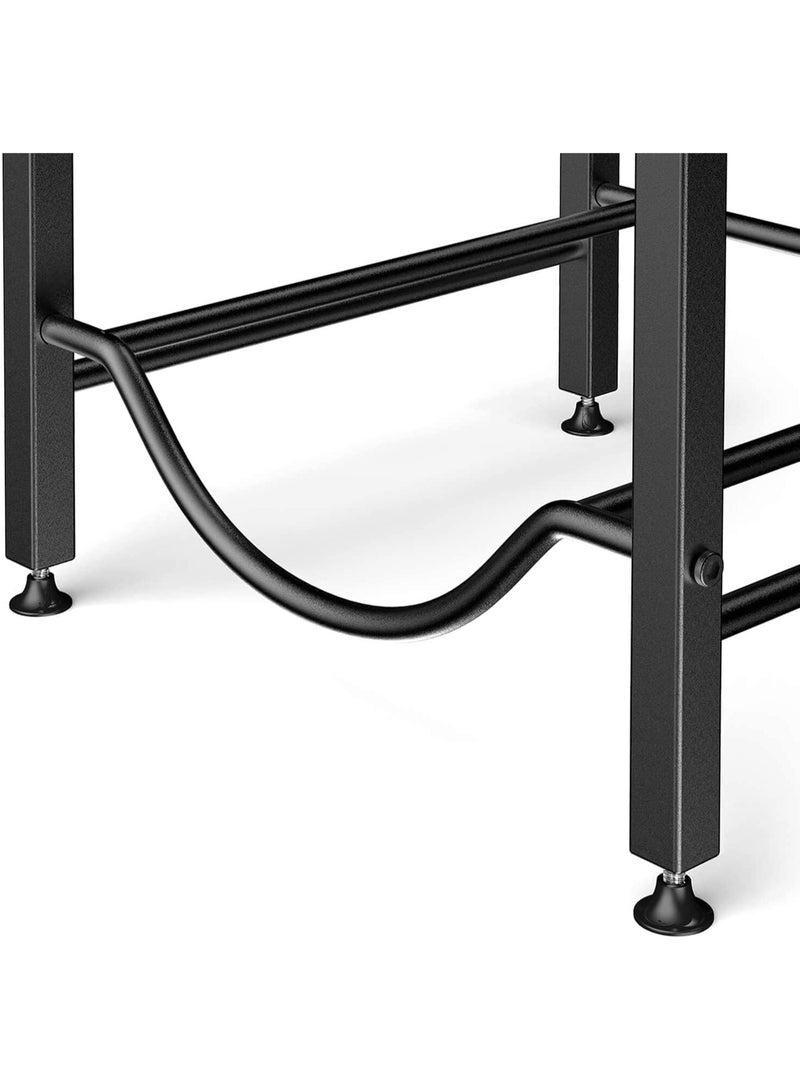 JIHAM 4 Tier Water Jug Rack Heavy Duty Metal Water Bottle Holder for 4 Gallon Bottles, Stackable Floor Standing Water Storage Organizer with Anti-Slip Pads, Easy to Assemble for Kitchen, Home & Office Black - Image 5