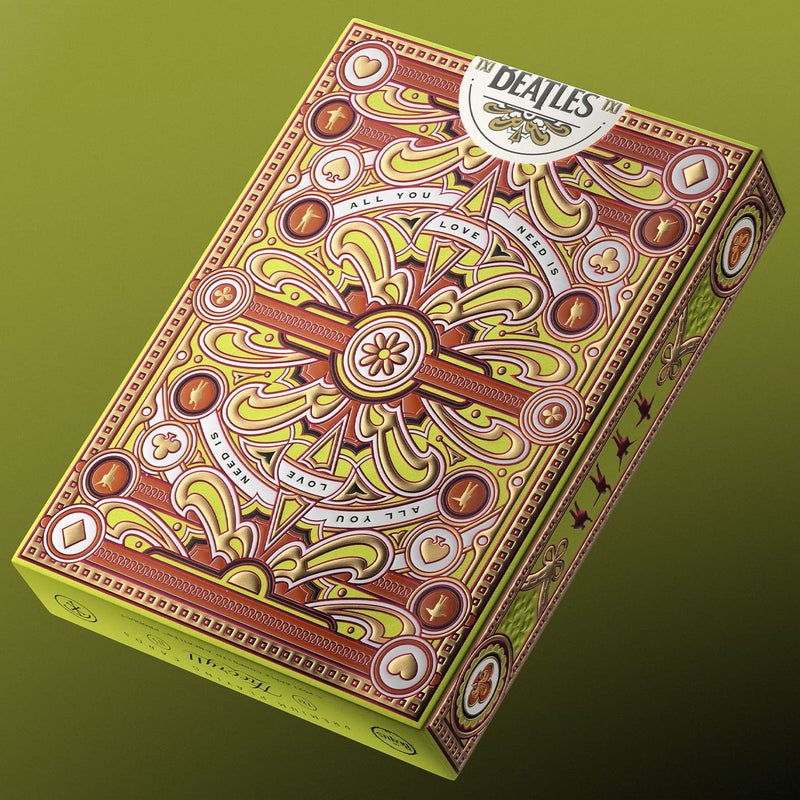 theory11 The Beatles Premium Playing Cards - Green Deck Officially Licensed Collector's Cards - Image 5