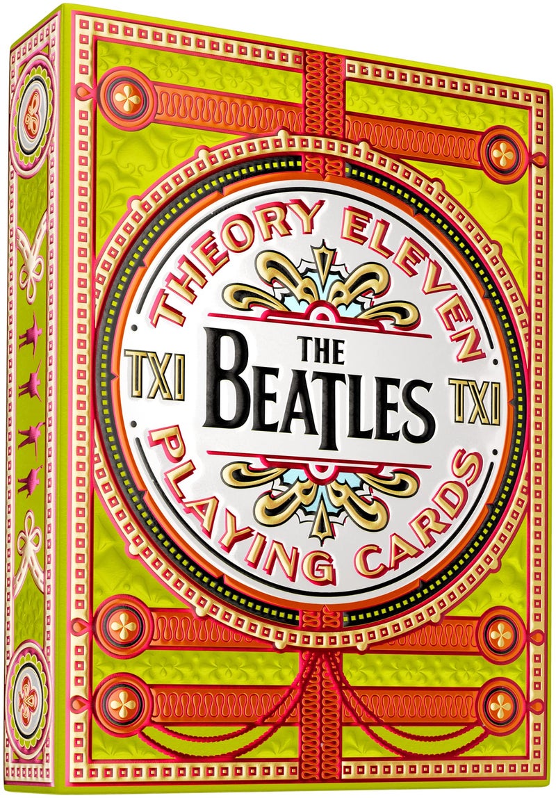 theory11 The Beatles Premium Playing Cards - Green Deck Officially Licensed Collector's Cards - Image 1