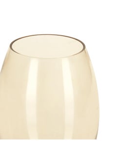 PURE HOME + LIVING Pure Home Living Clear Amber Oblong Glass Vase Small  - Image 5