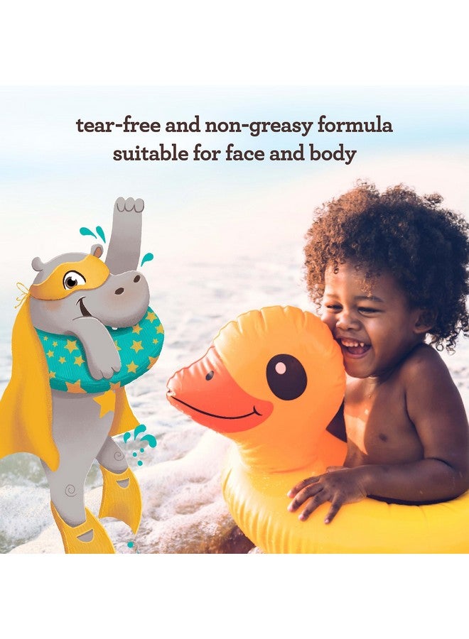 Aveeno Kids Continuous Protection Zinc Oxide Mineral Sunscreen Lotion for Children's Sensitive Skin with Broad Spectrum SPF 50, Tear-Free, Sweat- & Water-Resistant, Non-Greasy, 3 fl. oz - Image 4