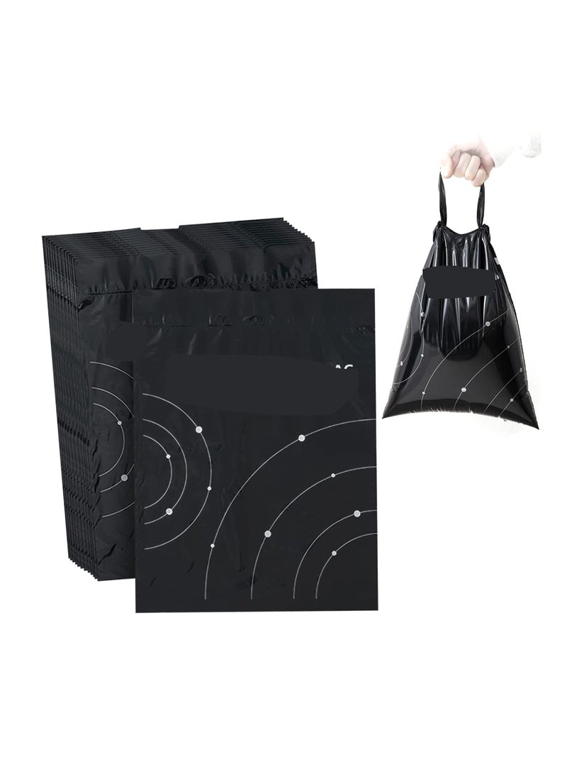 SYOSI Trash Bags for Cars, Vomit Bags Pack, Portable Drawstring, Paste Dual-Use Self Adhesive Cleaning Bags, Easy Stick on and Hanging, for Cars Kitchens Bedrooms Travel Office, Disposable (40 Pieces)  - Image 1
