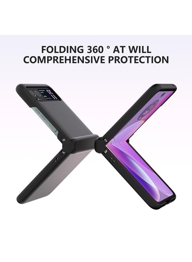 S-TOP Case For Motorola Razr 40 3 in 1 Skin Feel PC Phone Case with Hinge - Image 3